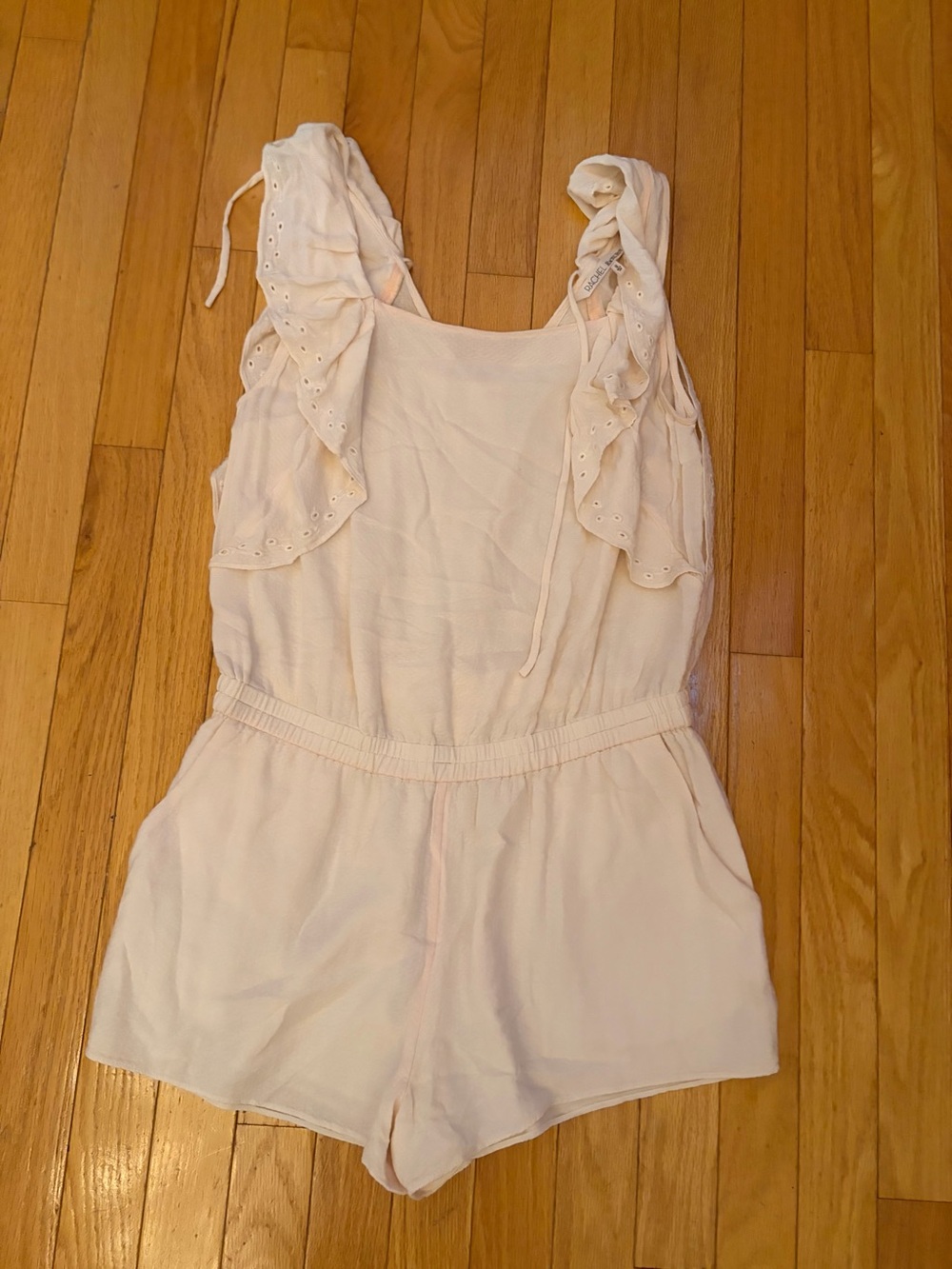 RACHEL Rachel Roy Cream Eyelet Sleeveless romper
